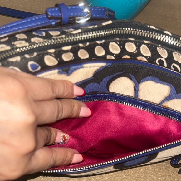 COACH POPPY Floral Scarf Print Flight Crossbody Bag - Picture 8 of 13